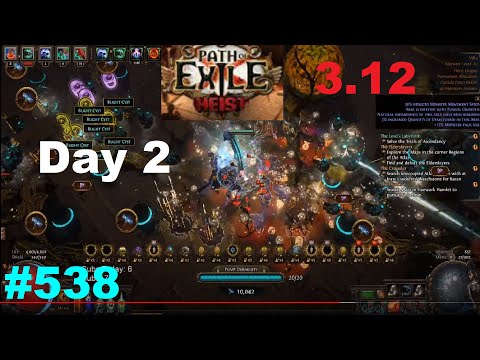 [Path of Exile] Day 2 of Heist = Pseudo AFK Blight & How I Made My Money Towards Budget Build -  538