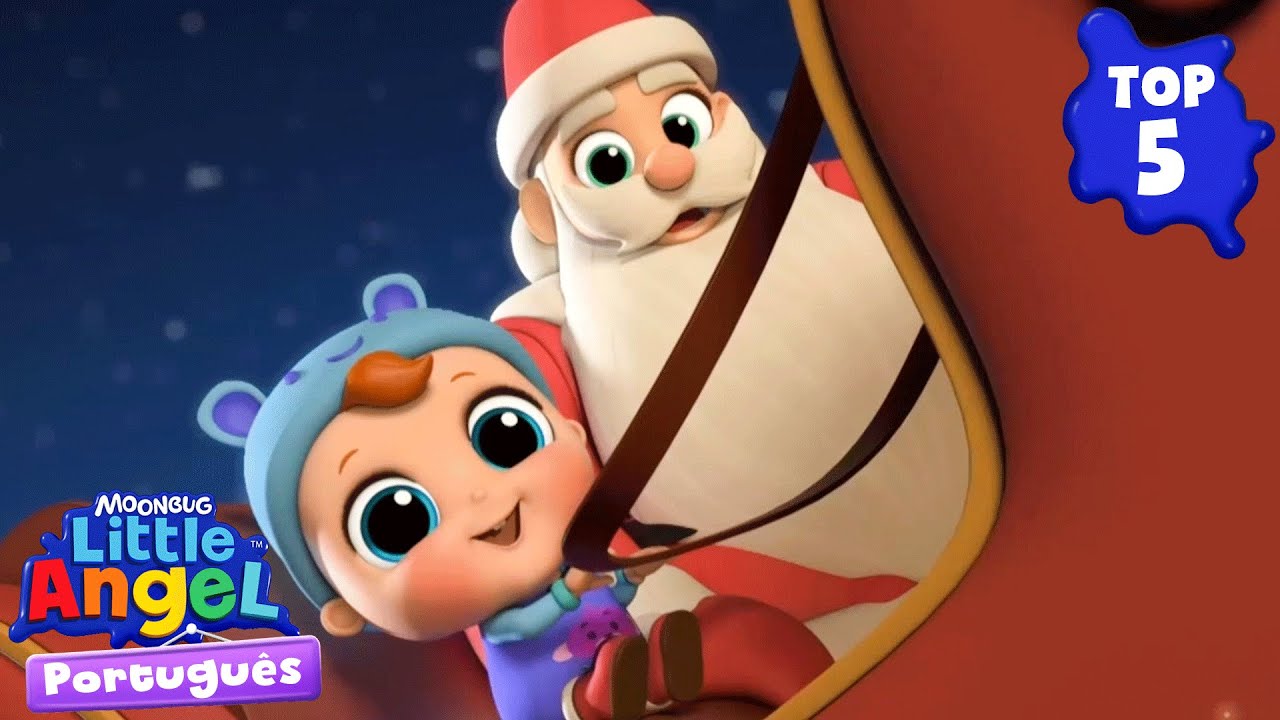 Top 5 episódios de Natal do Joãozinho 🎄❄️ Little Angel Brasil | Músicas Infantis em Português