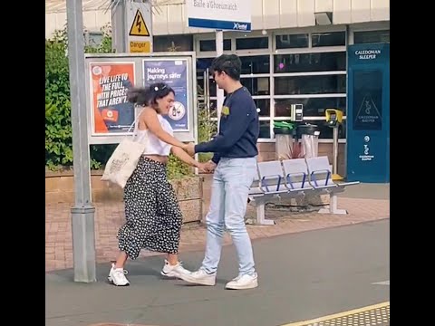 Woman tracks down couple she captured dancing together on train platform