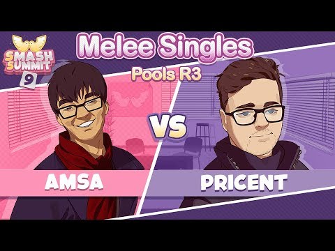 aMSa vs Pricent - Swiss Pools: Round 3 Melee Singles - Smash Summit 9 | Yoshi vs Fox