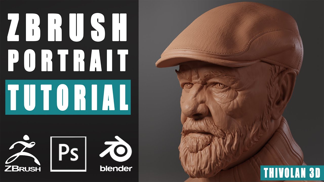 ZBrush Portrait Study: NEW TUTORIAL!!!