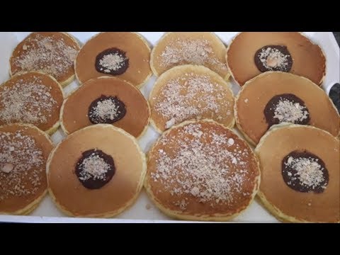 فطائر بانكيك السميد  في المقلاة سهلة تحضريها في دقائق لذييذة جدا