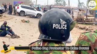 Raila Odinga Motorcade Blocked As Mukuru Kwa Njenga Residents Stone Police At Kware Dumpsite