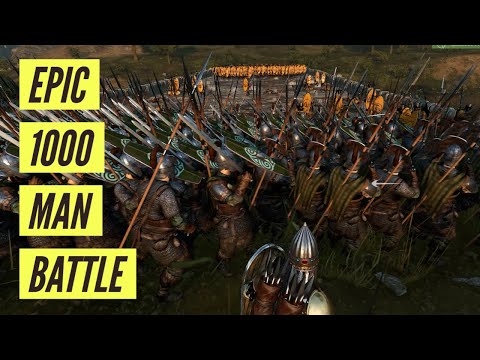 EPIC 1000 MAN BATTLE ON BRIDGE - (4K 60FPS) - Mount & Blade II: Bannerlord - No commentary