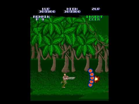 Super Contra (Arcade) original version | full game session for 1 Player 👽💥🕹️