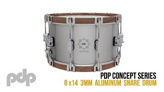 Kirkee B and the PDP 8x14 Concept Select Aluminum Snare