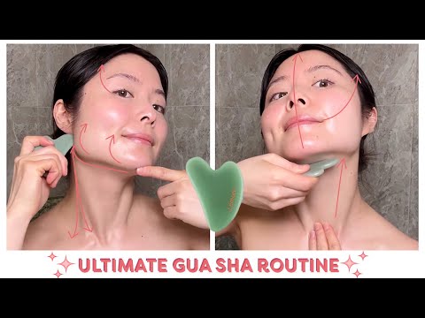 ✨LOOK & FEEL YOUR BEST✨[2024] ULTIMATE GUA SHA FACIAL MASSAGE ROUTINE | Follow Along ♡Lémore♡