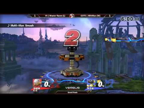 Smash 4 Versus Weekly 8/6/15 - Grand Finals - 8Bitman (ROB) vs Master Raven (Sheik)