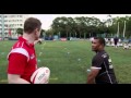 Brian O'Driscoll teaches Waisale Serevi a new trick