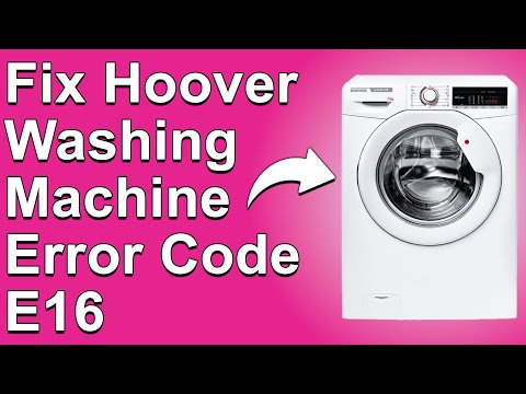 Hoover Washing Machine Error Code E16 (Quick Troubleshoot! -Why Error E16 Happens And How To Fix It)