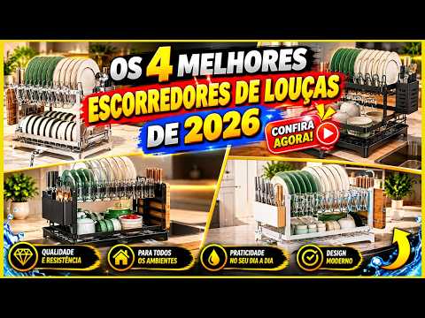 🍽️🔥 Os 4 Melhores Escorredores de Louças de 2026! Qual Vale a Pena?