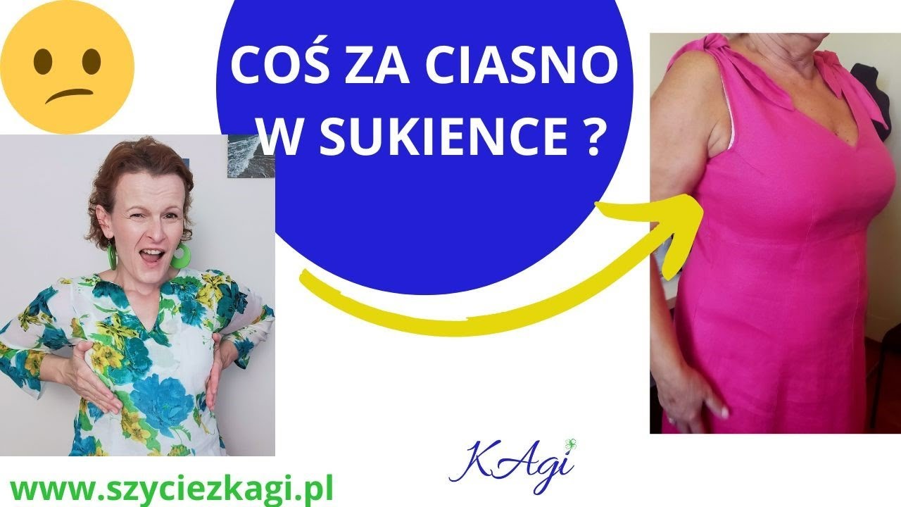 Jak poszerzyć sukienkę za ciasną w biuście Jak robić wstawki w sukience