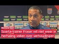 Henk Fraser na PEC-Sparta (1-1): 'Een punt was opnieuw het maximaal haalbare'