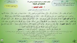 107 - شرح صحيح ابن خزيمة : كتاب الوضوء - الحديث 107 || ماهر ياسين الفحل image