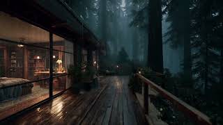Forest Bedroom Ambience 🌲 | Soft Rain Sounds for Deep Rest