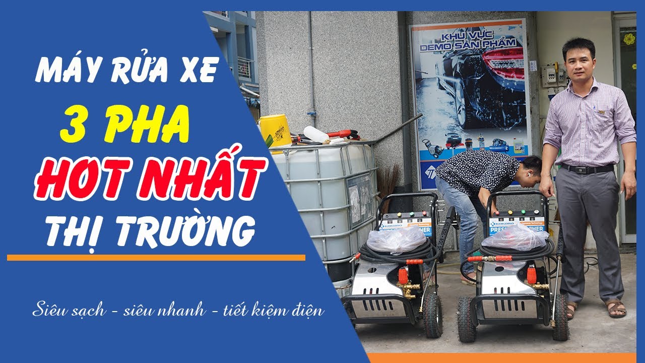 Máy rửa xe cao áp 3 pha bán chạy nhất hiện nay 11
