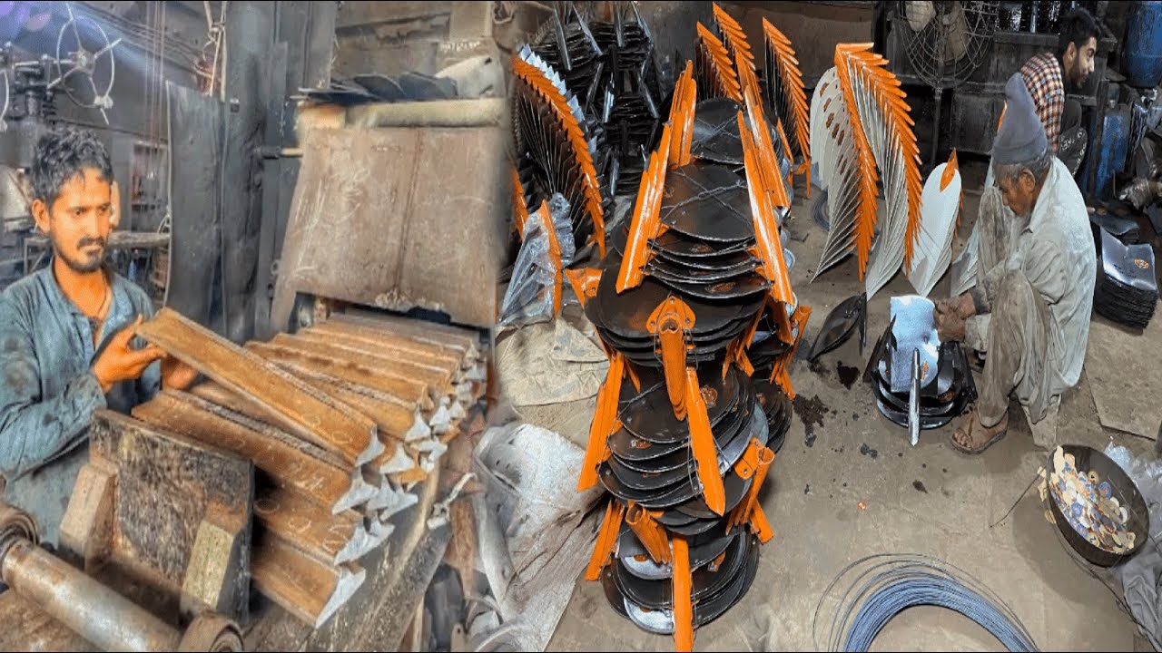 Amazing Huge Scale! process of Making Plough tool Railway Track with Metal Scrap Asian Steel Factory