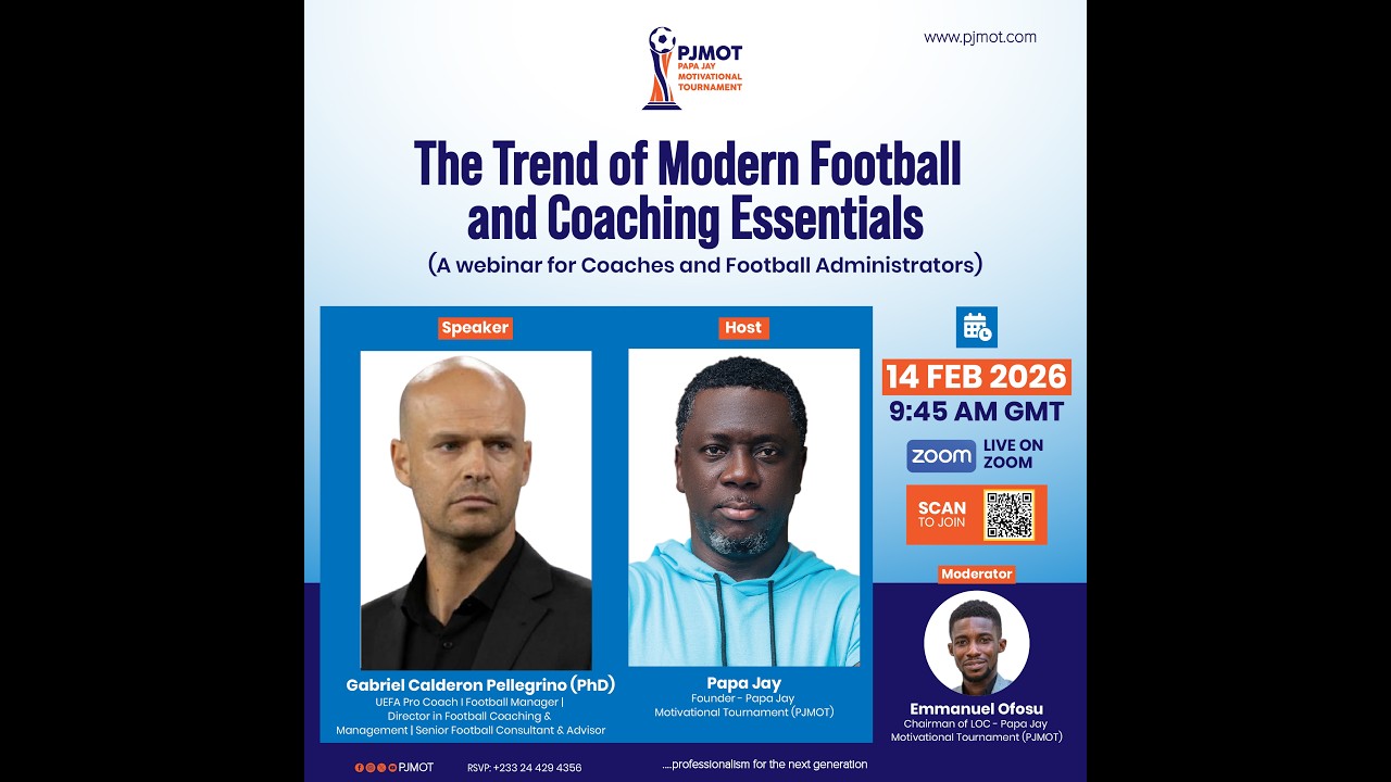 Watch the Replay: PJMOT Webinar on Modern Football Trends & Coaching Essentials