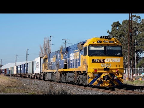 Newly Built PN C44aci on an Interstate Intermodal! | Pacific National's 7AM5 with 9322