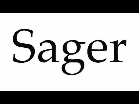 How to Pronounce Sager