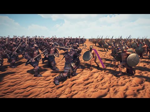 NEW UPDATE! 100 000 ORC vs 100 000 SPARTAN UEBS 2 Ultimate Epic Battle Simulator 2