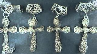 gothic cross scarf pendant bail slide set infinity scarves cheap wholesalesarong.com