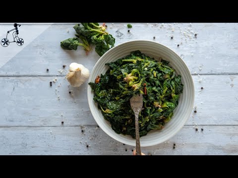Easy Italian Sauteed Spinach with Garlic Recipe