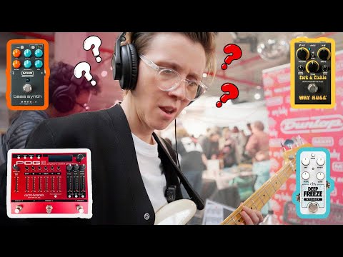 Testing New Bass Pedals at the BIGGEST Pedal Expo in NYC (ft. @EHX )