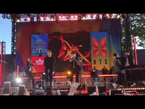 190515 BTS Soundcheck Rehearsal - FIRE on Good Morning America Summer Stage New York  #BTSatGMA