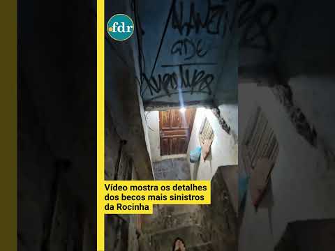 Vídeo revela detalhes do beco mais “sinistro” da Rocinha
