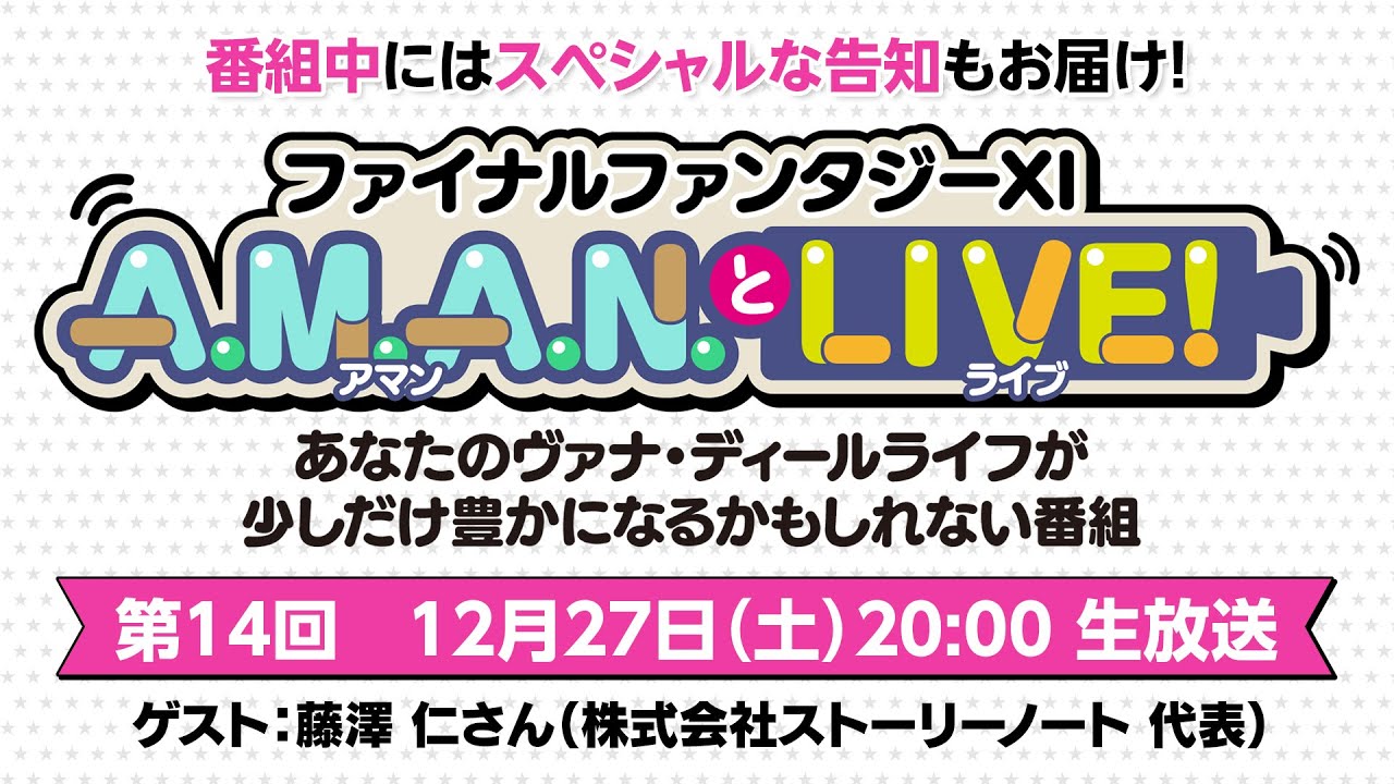 ファイナルファンタジーXI　A.M.A.N.とLIVE！　第14回