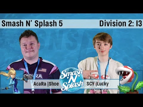 Smash N Splash 5: SCY | Lucky (Piranha Plant) vs Acura | Shoe (Zero Suit Samus)