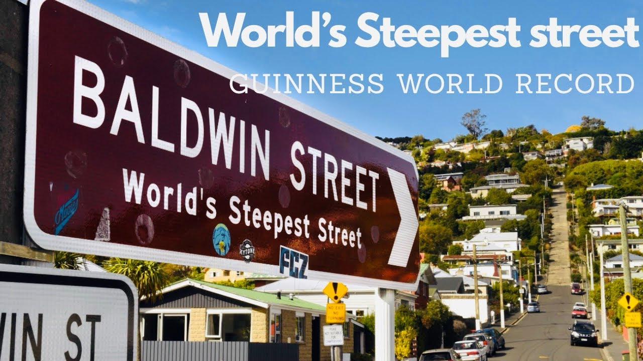 Embark on a steep walk up the Baldwin Street