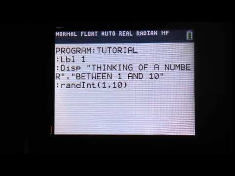TI-BASIC tut Part 1 I 83 and 84 Plus families  If statements, labels, variables, and more!