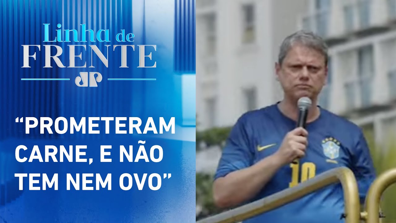 Tarcísio critica governo em manifestação | LINHA DE FRENTE