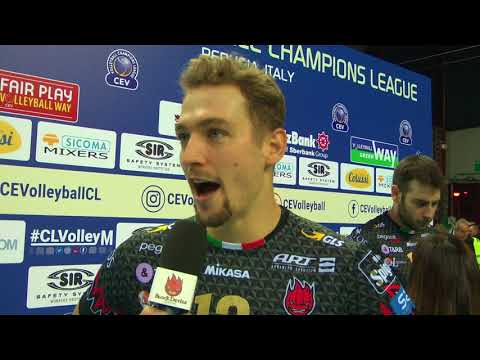 Alexander Berger from Sir Colussi Sicoma PERUGIA on the win vs.Knack ROESELARE