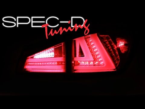 SPECDTUNING DEMO VIDEO: 2006-2008 LEXUS IS250 IS350 LED TAIL LIGHTS