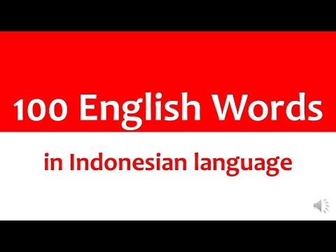 13 - 100 Easiest Indonesian Words