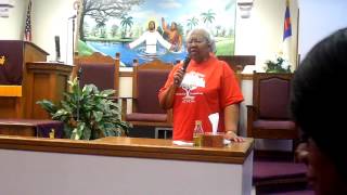 Aunt Ethel singing at family reunion concert July 14, 2012