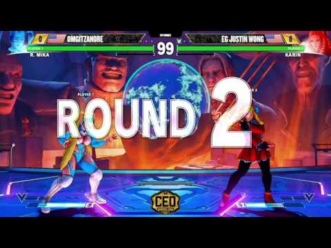 "BBR" SFV AT CEO2016 - OMGITZANDRE vs EF JUSTIN WONG  (1080p HD)