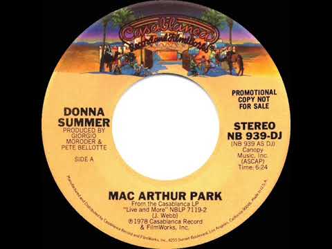 1978 Donna Summer - MacArthur Park (stereo radio promo 45--long version)