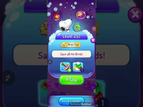 Snoopy Pop Level 251 (Incomplete)