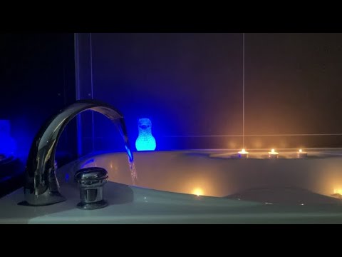 Bathtub Filling ASMR // Blue 🌙 Light Llama 🦙 + Bubbles 🫧 3 Hour Loop to Sleep 💤