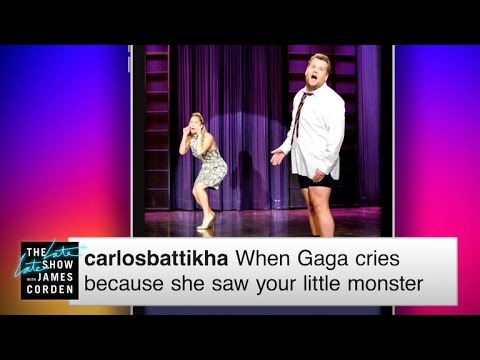 Late Late Captions: Lady Gaga Tears
