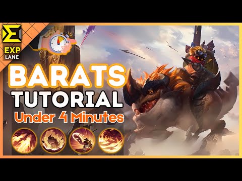 4-Minute Barats Tutorial in EXP Lane || (MLBB S34) 2024