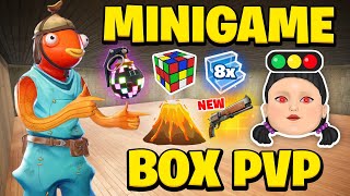 ALL SECRET CODE MINIGAME BOX PVP 60+ MINIGAMES MAP FORTNITE - FIND ALL SECRET CODE LOCATIONS