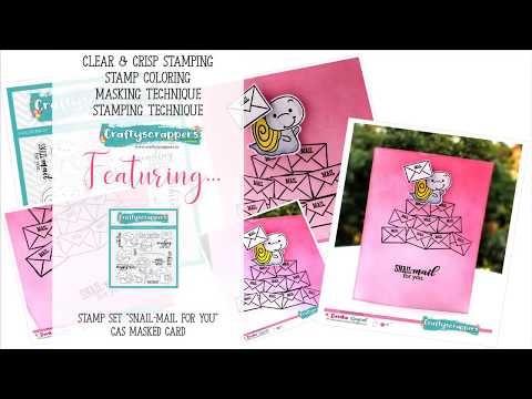 Masking,  clear and crisp stamping technique - Cardmaking