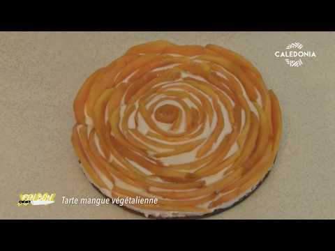 Fin bon - Tarte à la mangue végétalienne