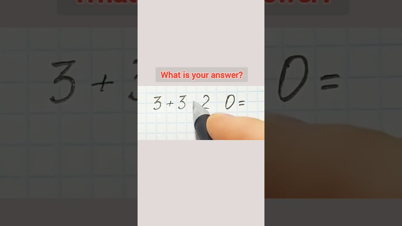 Math question #mathstricks #mathhack #mathpuzzle #logic #mathchallenge