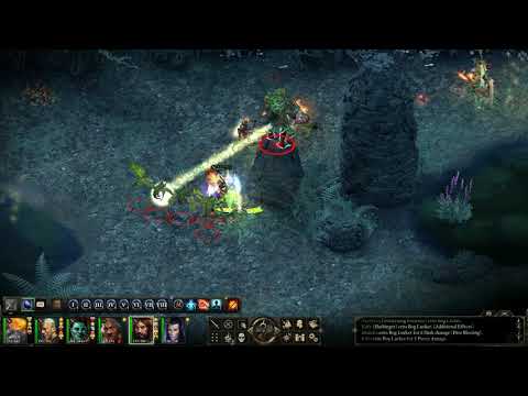 Pillars of Eternity Evil Playthrough in Hard (HD) - Bog Lurker and Bog Bats